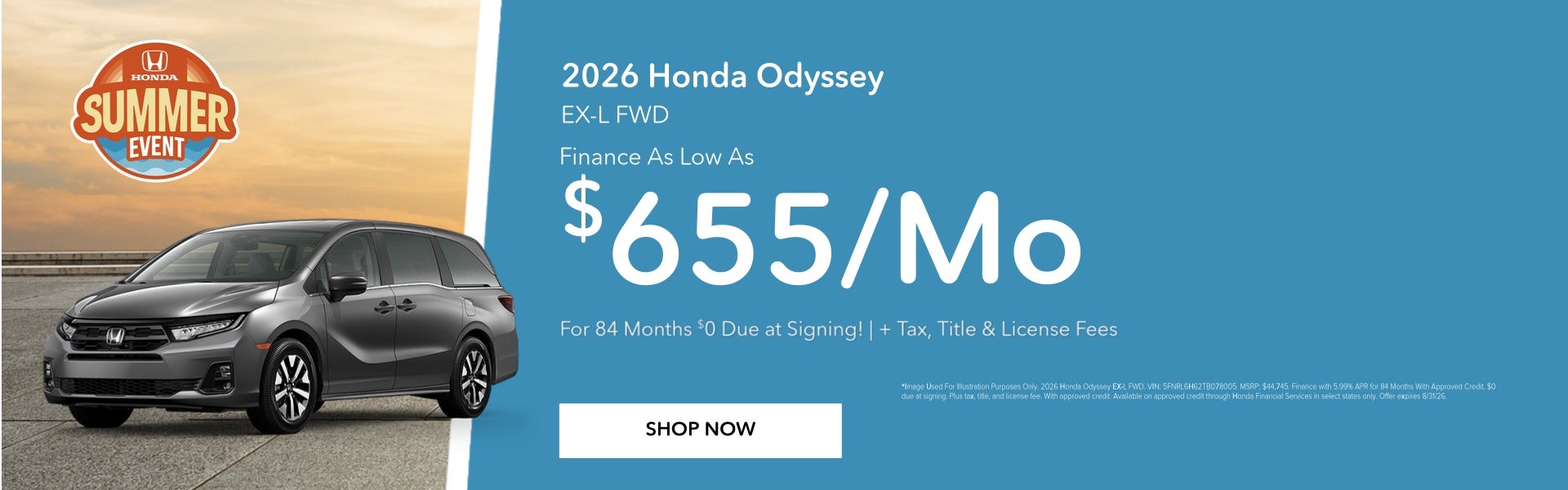 2026 Honda Odyssey